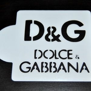 Other - Stencils Dolce Gabbana and Armani Coffee DIY Craft Other - Stencils Dolce Gabbana and Armani Coffee DIY Craft
